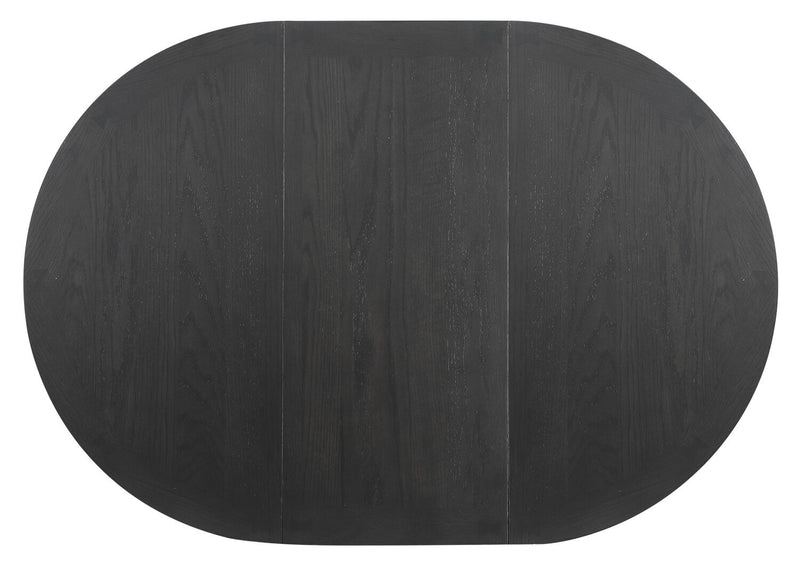 Dena 5pc Counter-Height Dining Set with Table & Chairs, 42-60\"W Extension, Round  - Grey