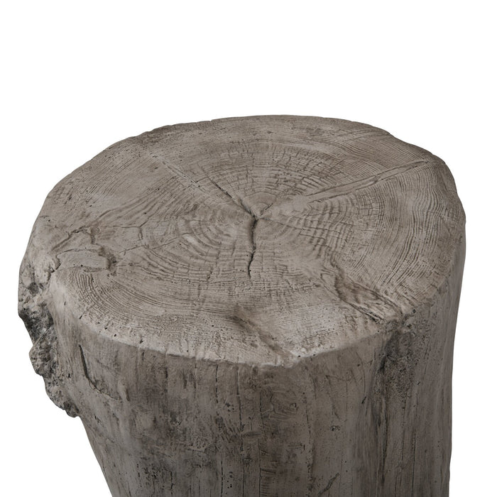 Jordy 15\" Faux Wood  Accent Table - Silver