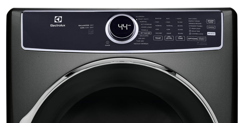 Electrolux 5.2 Cu. Ft. Front-Load Washer and 8 Cu. Ft. Gas Dryer - Titanium