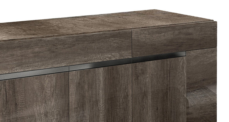 Gino Dining Server with Storage - Made in Italy, Modern, 65\"W - Brown