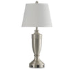 Garcia 29.5\" Silver Table Lamp with USB Charging