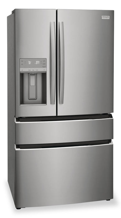 Frigidaire Gallery 36\" 26.3 Cu. Ft. Standard-Depth 4-Door French-Door Refrigerator - Smudge-Proof® Stainless Steel - GRMS2773AF
