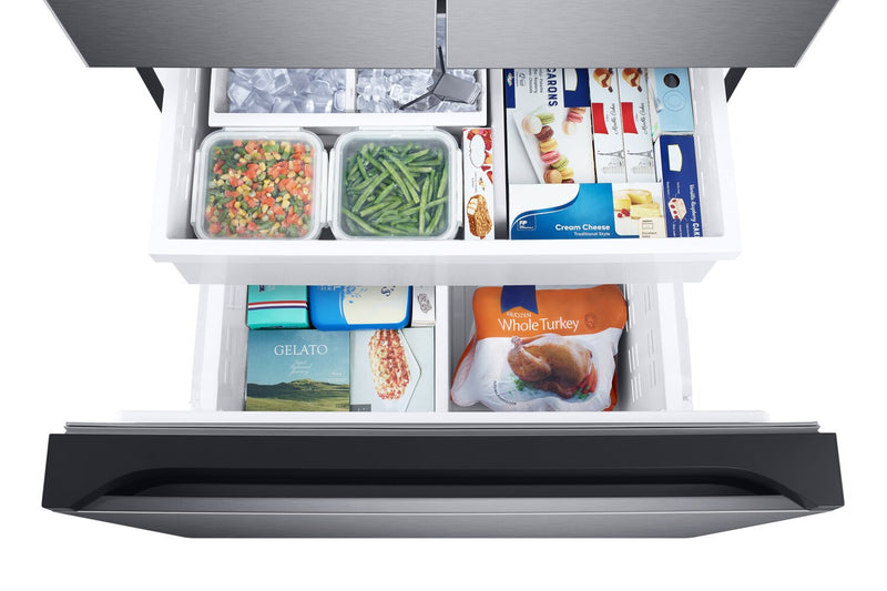 Samsung 33\" 24.5 Cu. Ft. French-Door with Beverage Center™ &AutoFillWaterPitcher Refrigerator - Stainless Steel - RF25C5551SR/AA