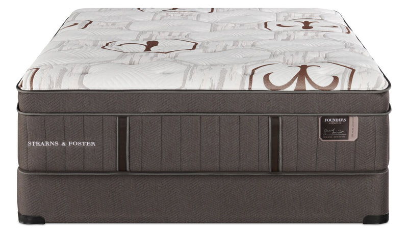 Stearns & Foster Founders Collection Cardiff City Eurotop Queen Mattress Set