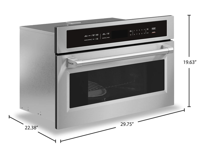 Thor Kitchen 1.6 Cu. Ft. Built-In Professional Microwave Speed Oven with Air Fry - TMO30