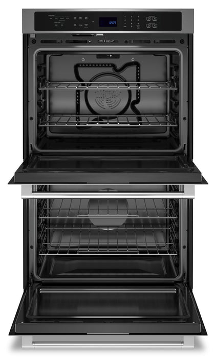 Maytag 27\" 8.6 Cu. Ft. Electric Double Wall Oven with True Convection - Fingerprint Resistant Stainless Steel - MOED6027LZ