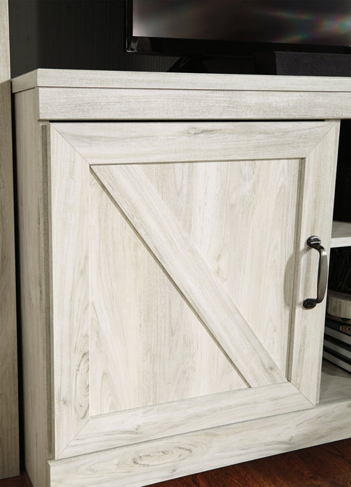 Bellaby 63\" Rustic TV Stand with Storage and Cable Management for TVs up to 70\"- Whitewash