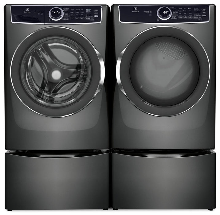 Electrolux 5.2 Cu. Ft. Front-Load Washer and 8 Cu. Ft. Electric Dryer - Titanium 
