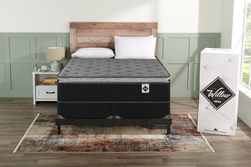 Springwall Sage Pillowtop Low-Profile King Mattress-in-a-Box Set