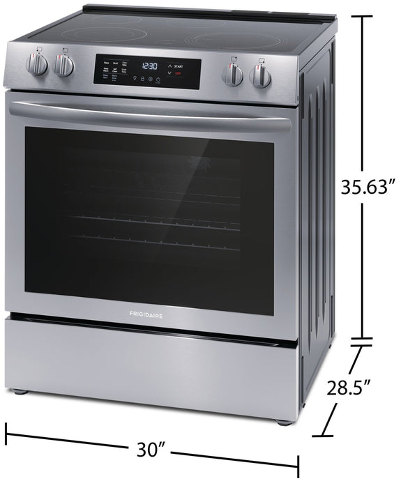 Frigidaire 5.3 Cu. Ft. Electric Range With EvenTemp™ Element and Convection Bake - Stainless Steel - FCFE308CAS