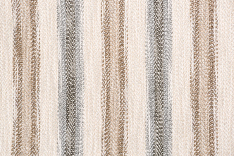 Made in Canada Wynn 36\" Linen-Look Fabric Accent Chair with Rolled Arms and Wood Legs - Stripe Multicolour