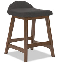 Jovi Counter-Height Stool with Linen-Look Fabric, 24