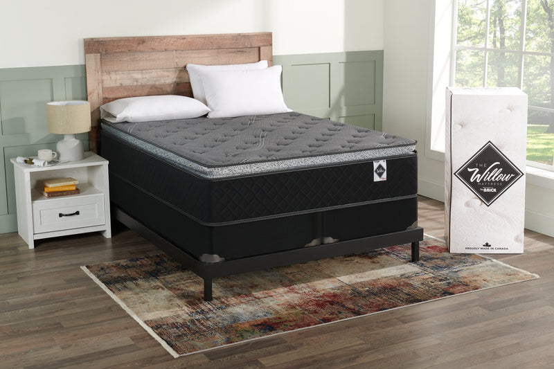 Springwall Sage Pillowtop Low-Profile King Mattress-in-a-Box Set