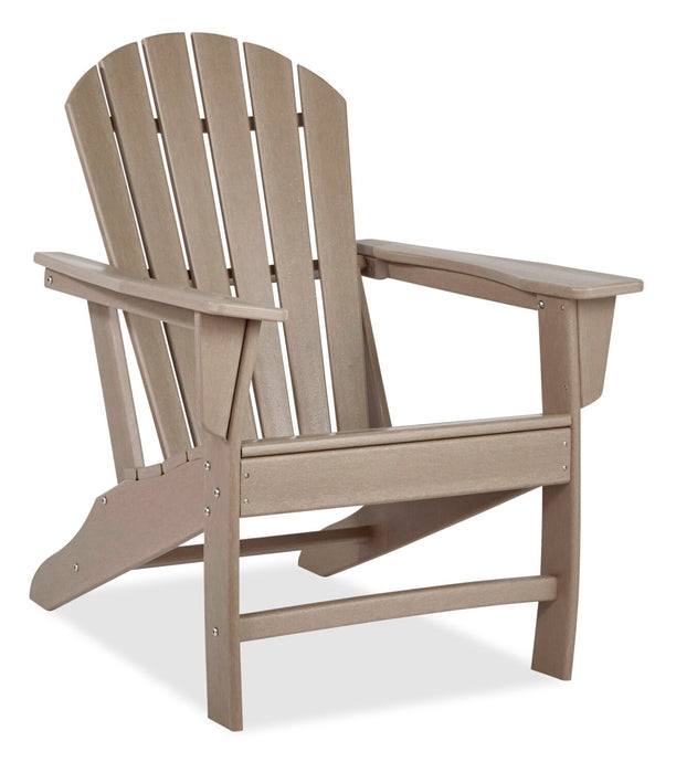 Bask Outdoor Patio Adriondack Chair - High Density Plastic, UV & Weather Resistant - Taupe