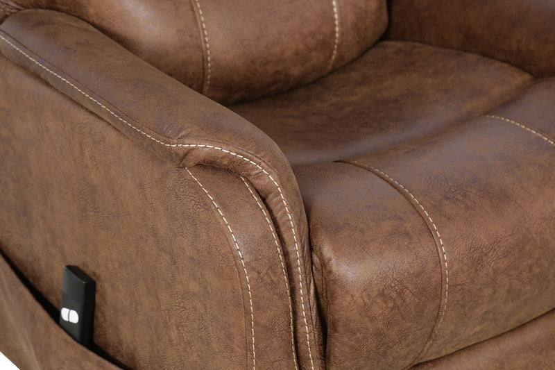 Landon 34\" Microfibre Power Lift Reclining Chair - Brown