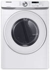 ["Samsung 7.5 Cu. Ft. Electric Dryer - White - Stackable - DVE45T6005W/AC"]