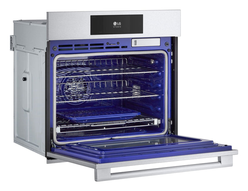 LG Studio 30\" 4.7 Cu. Ft. Electric Wall Oven with True Convection - Smudge Proof Stainless Steel - WSES4728F