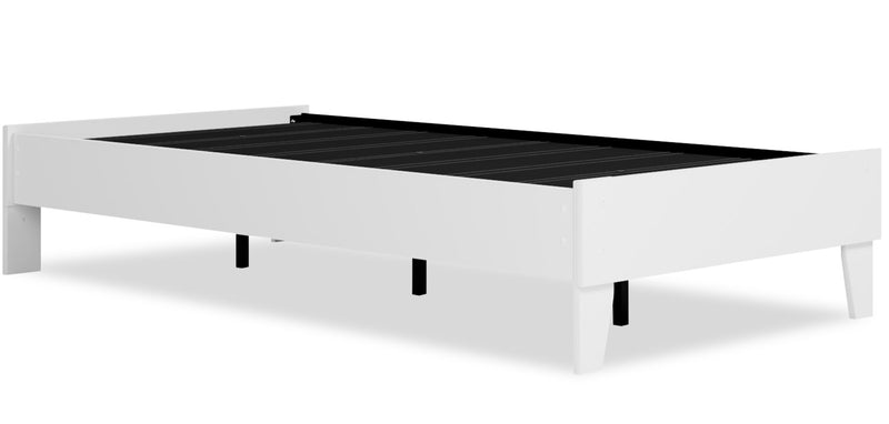 Wolf Platform Bed for Kids,  White - Twin Size