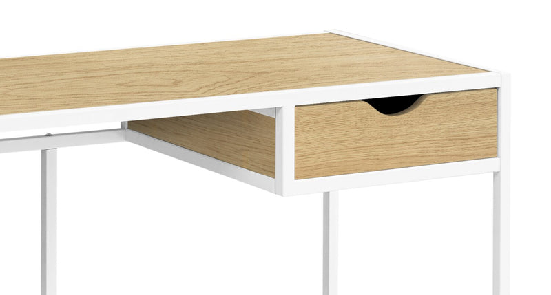 Everly 42.25\" Office Desk with Drawer - Natural