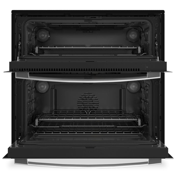 Profile 30\" 5 Cu. Ft. Electric Two-In-One Wall Oven with True European Convection - Stainless - PTS9200SNSS