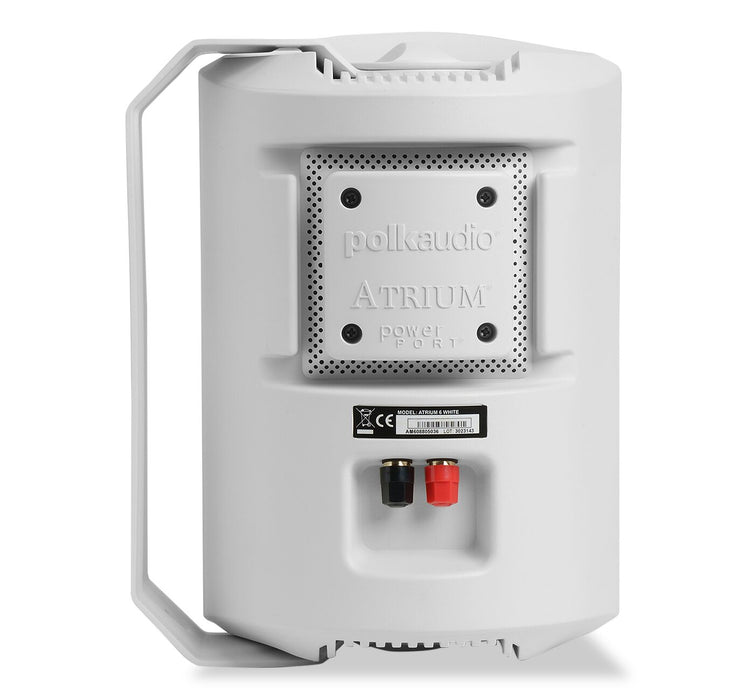 Polk Audio Atrium 6 White Outdoor Speakers with 5.25\" Drivers - AM6088 