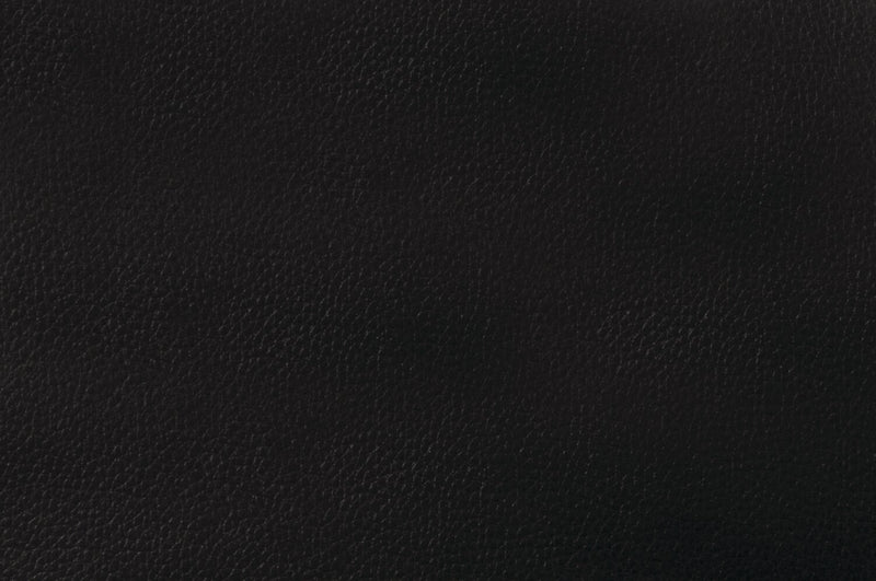 June 73.2\" Leather-Look Fabric Klik Klak Futon with Metal Legs and Tufting - Black