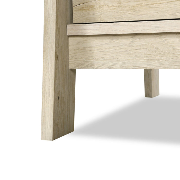  Kyree 59.06\" Executive Office Desk with 4-Drawers - Chalked Chestnut