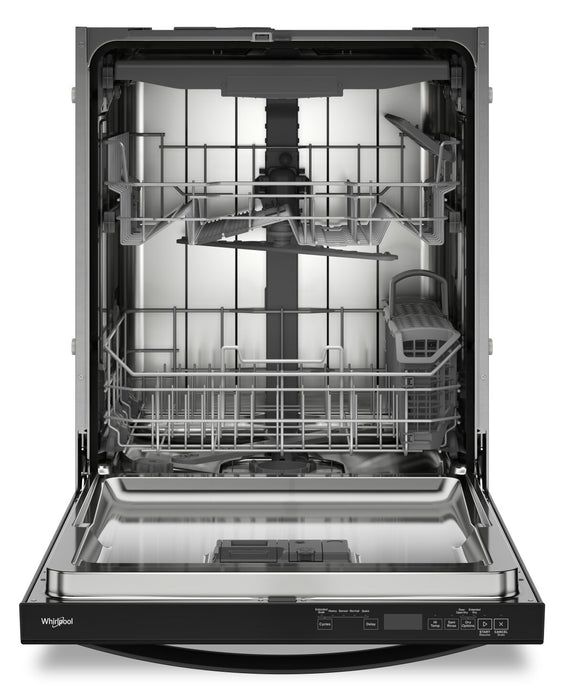 Whirlpool 24\" 44 dBA Built-In Top-Control Dishwasher - Black - WDT550SAPB