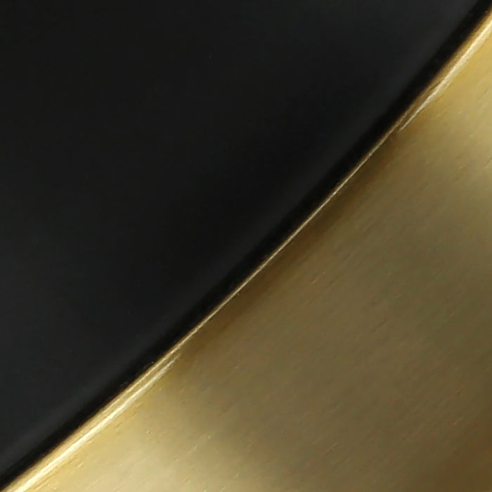 28\" Black and Gold Metal with Beige Drum Table Lamp