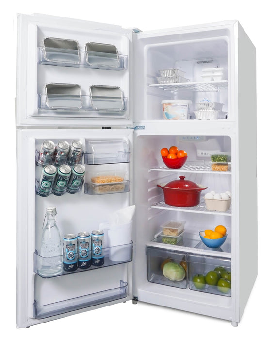 Danby 23.4\" 11 Cu. Ft. Top-Mount Refrigerator - White - DFF116B2WDBL