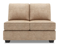 Sofa Lab Roll Armless Loveseat - Luxury Taupe 