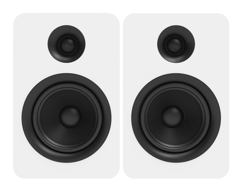 Kanto YU Passive 5.25\" Bookshelf Speakers with 1\" Silk Dome Tweeter - White