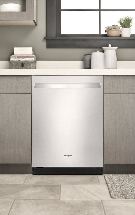 Whirlpool 24\" 51 dBA Built-In Top-Control Dishwasher with Third Rack - Fingerprint Resistant Stainless Steel - WDT730HAMZ