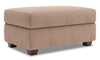 Made in Canada Customizable Sofa Lab The Trunk 39\" Linen-Look Fabric Storage Ottoman - Pax Wicker Brown