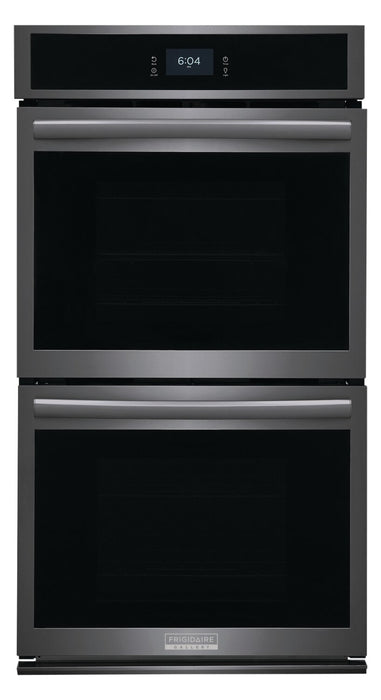 Frigidaire Gallery 27\" 3.8/3.8 Cu. Ft. Electric Double Wall Oven with Total Convection - Smudge-Proof® Black Stainless Steel - GCWD2767AD