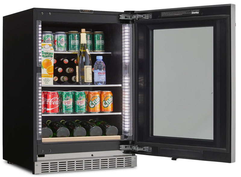 Silhouette Reserve 23.9\" 5 Cu. Ft. Single-Door Beverage Centre - Black - SRVBC050R