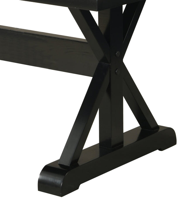 Verona 5pc Dining Set with Table & 4 Chairs, Culture Marbled Top, Trestle Base, 70\"W - White