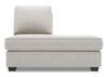 Sofa Lab Roll RAF Chaise Return - Luxury Silver