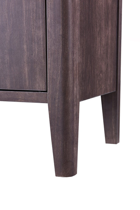 Gabe 84\" Modern TV Stand with Storage for TVs up to 90\"- Walnut Brown