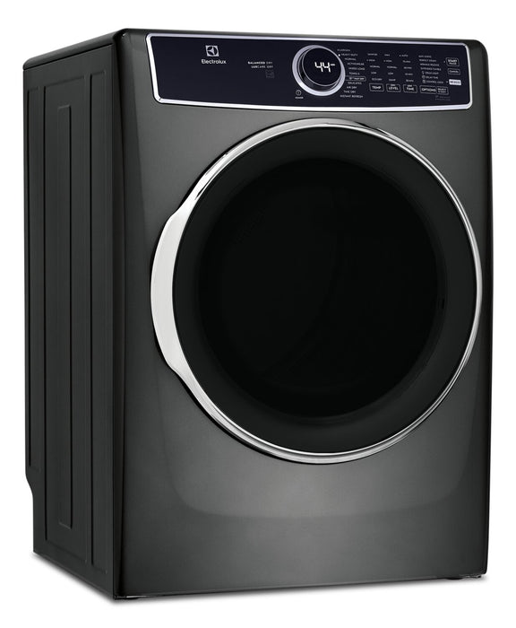 Electrolux 8 Cu. Ft. Gas Dryer with Steam - Titanium - Stackable - ELFG7637AT