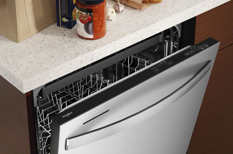 Whirlpool 24\" 47 dBA Built-In Top-Control Dishwasher with Third Rack - Fingerprint Resistant Stainless Steel - WDT750SAKZ