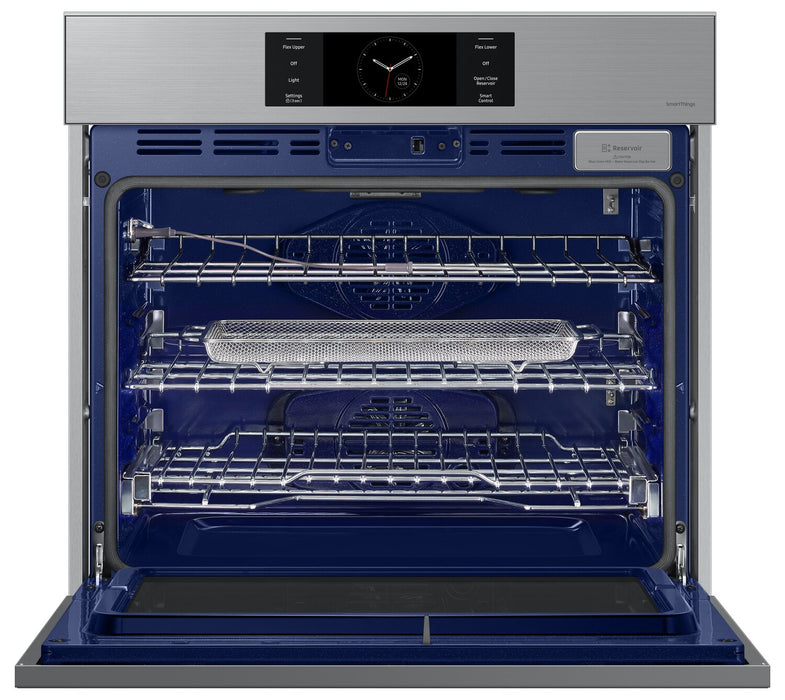 Samsung 30\" 5.1 Cu. Ft. Electric Single Wall Oven with AI Pro Cooking™ Camera and Air Sous Vide  - Stainless Steel - NV51CG700SSRAA