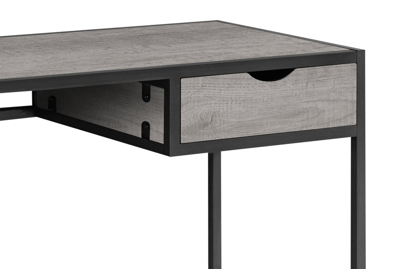 Everly 42.25\" Office Desk with Drawer - Grey