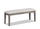["Krew Dining Bench with Polyester Fabric, 48##PACKAGEDETAILSquot;W - Grey"]