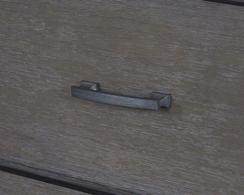 Koda Bedroom 6-Drawer Dresser, 60\"W x 36\"H, Acacia Wood - Grey