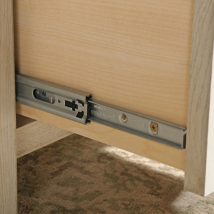 Costa 65.12\" Executive Office Desk with 7-Drawers - Chalked Chestnut