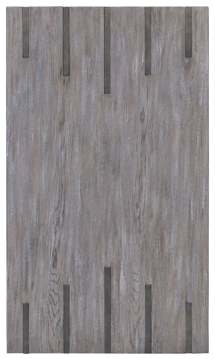 Eldridge 48\" Modern Coffee Table with Shelf - Weathered Grey with Metal and Wood