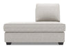 Sofa Lab Roll LAF Chaise Return - Luxury Silver