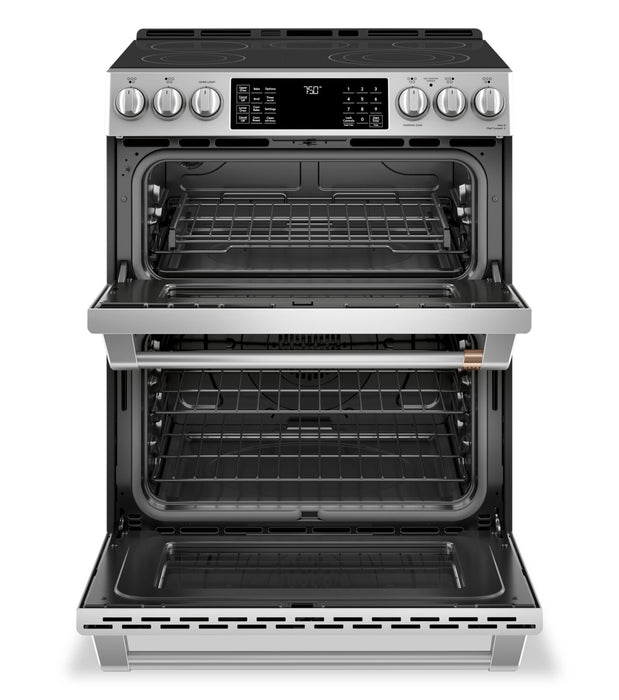 Cafe 6.7 Cu. Ft. Smart Electric Range with True European Convection - Stainless Steel - CCES750P2MS1