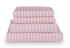 Hallie Striped 4-Piece Full Cotton Sheet Set - Pink